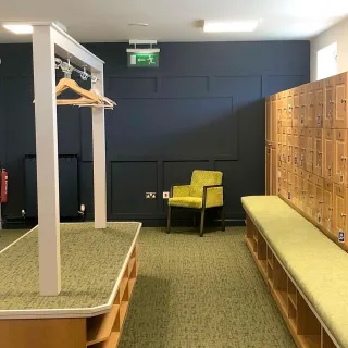 Golf Club Changing Room Interior