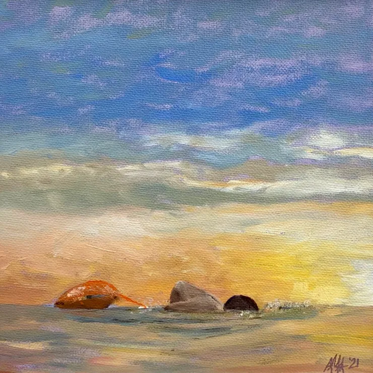 Sunrise Swim by Avril Murphy Allen